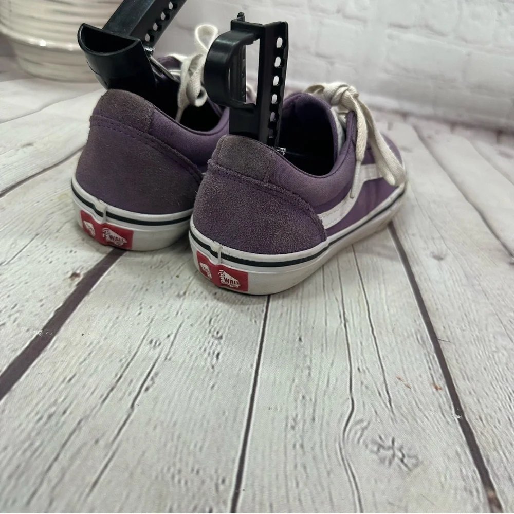 Vans off the wall Purple Low-Top old skool Sneakers suede textile Missy Sz 4
